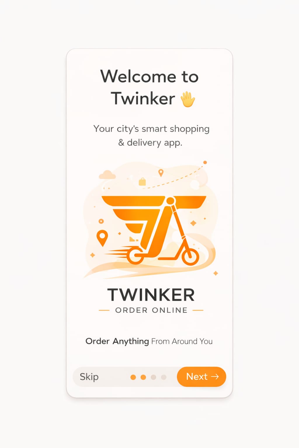Twinker Welcome Screen
